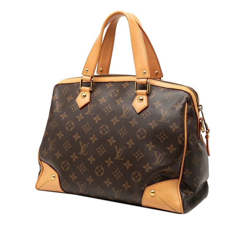 Louis Vuitton Monogram Retiro PM 2-Way Shoulder Bag Brown Leather — view 2