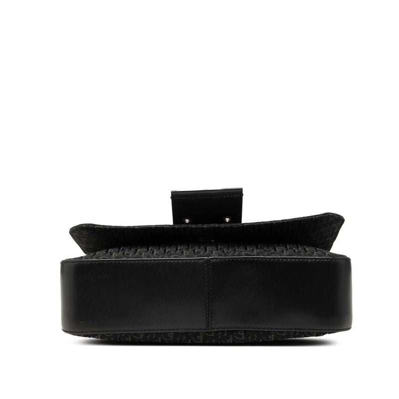 Dior Street Chic Trotter Shoulder Bag Black Canvas Leather — view 3