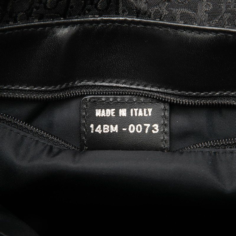 Dior Street Chic Trotter Shoulder Bag Black Canvas Leather — view 6