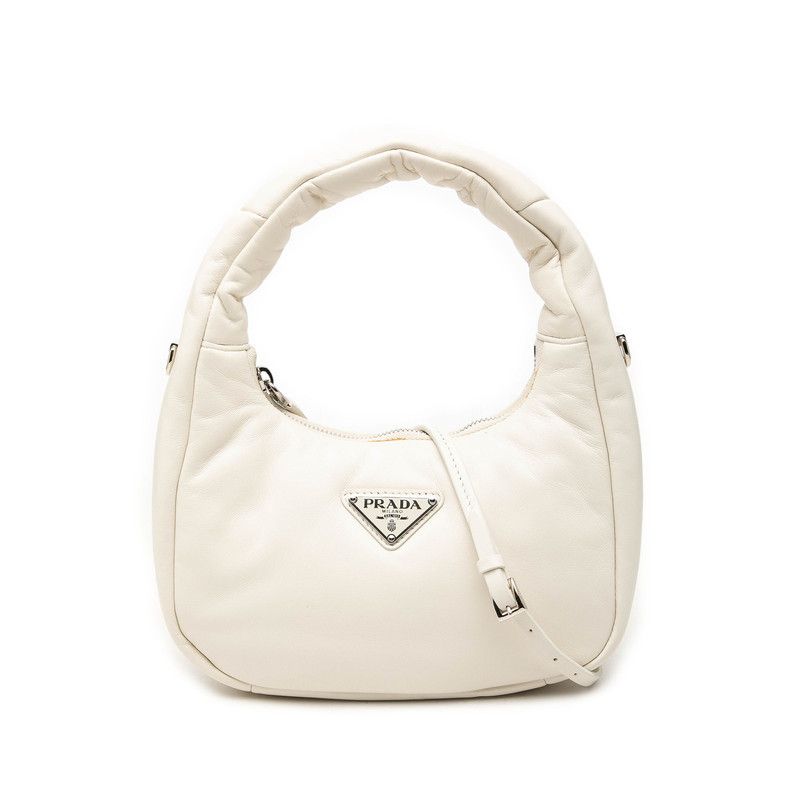 Prada Shoulder Bag White Padded Nappa Leather