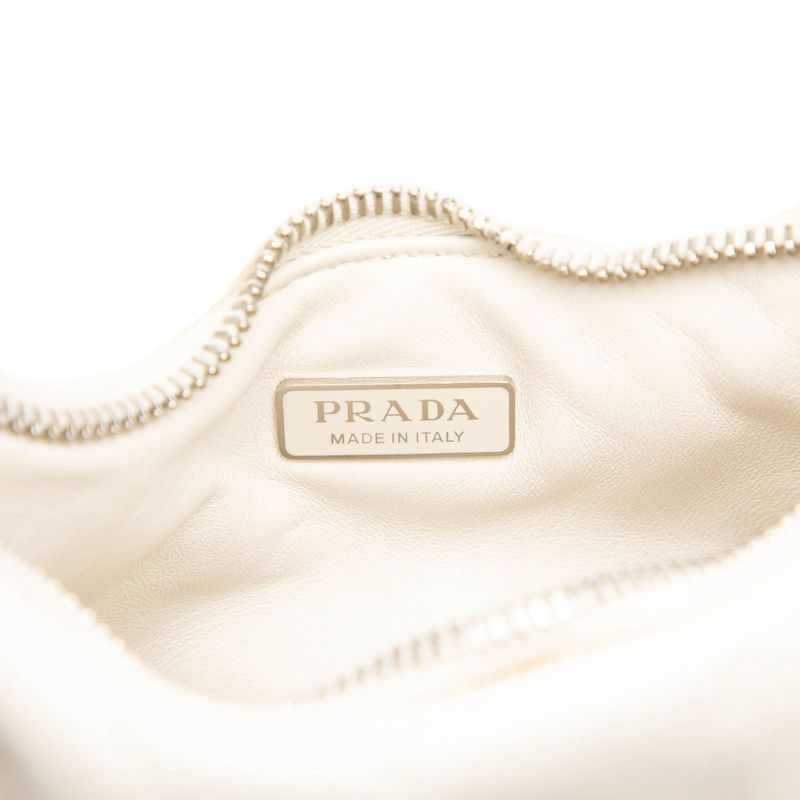 Prada Shoulder Bag White Padded Nappa Leather — view 5