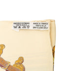Hermes Carre 90 Musee Museum Scarf Beige Silk — view 7