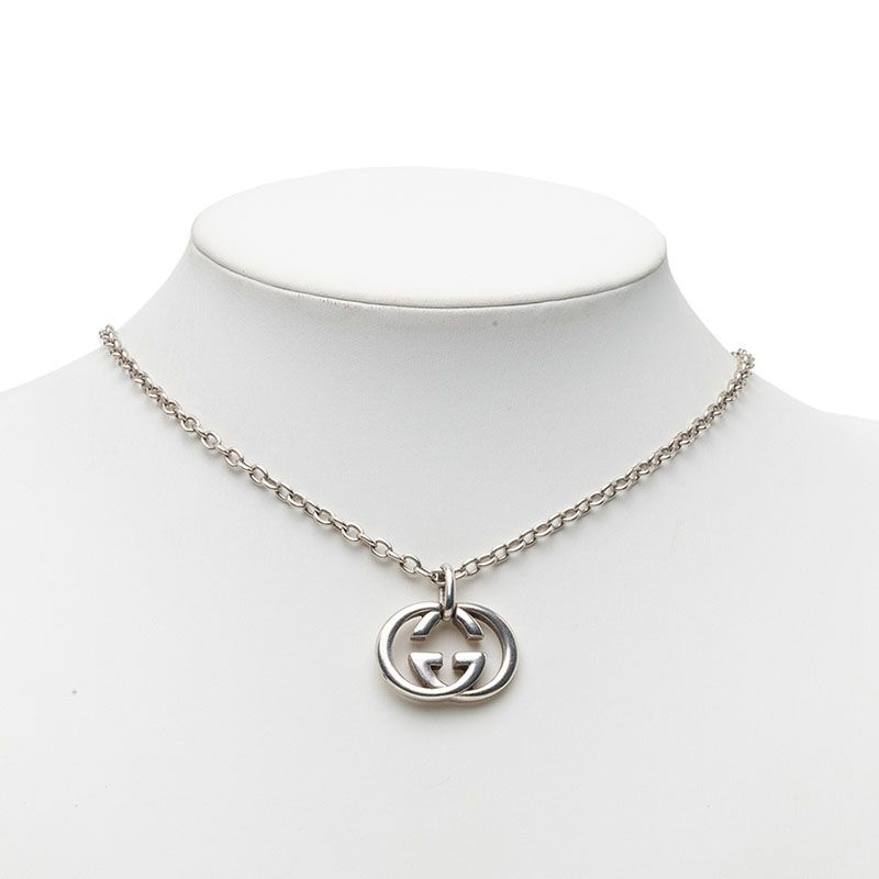 Gucci Interlocking Chain Pendant Silver — view 6