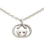 Gucci Interlocking Chain Pendant Silver