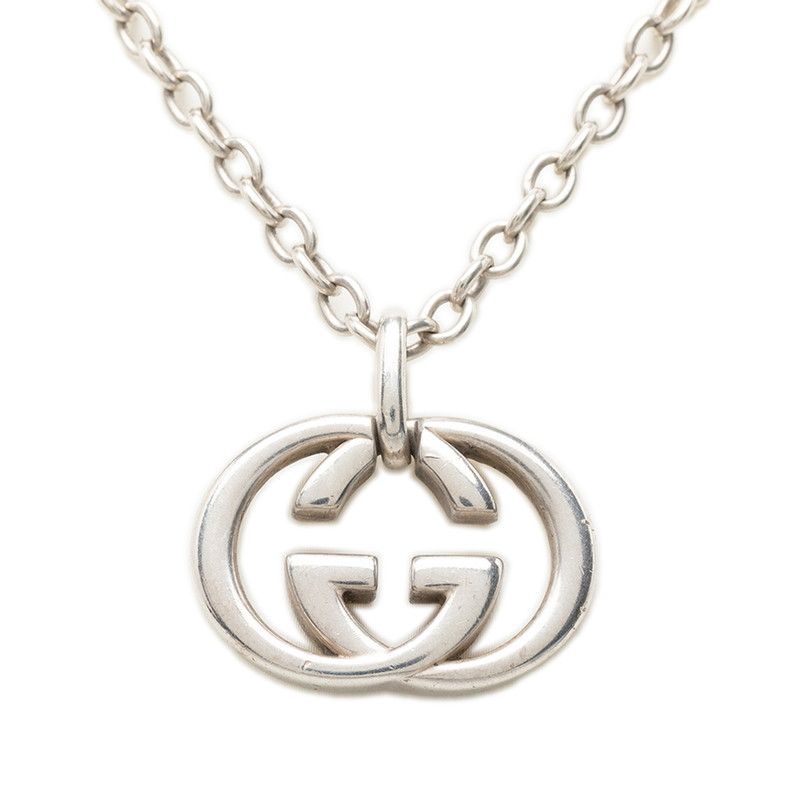 Gucci Interlocking Chain Pendant Silver — view 2