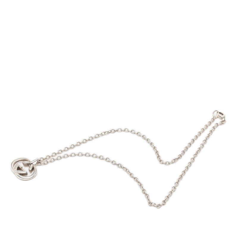 Gucci Interlocking Chain Pendant Silver — view 3