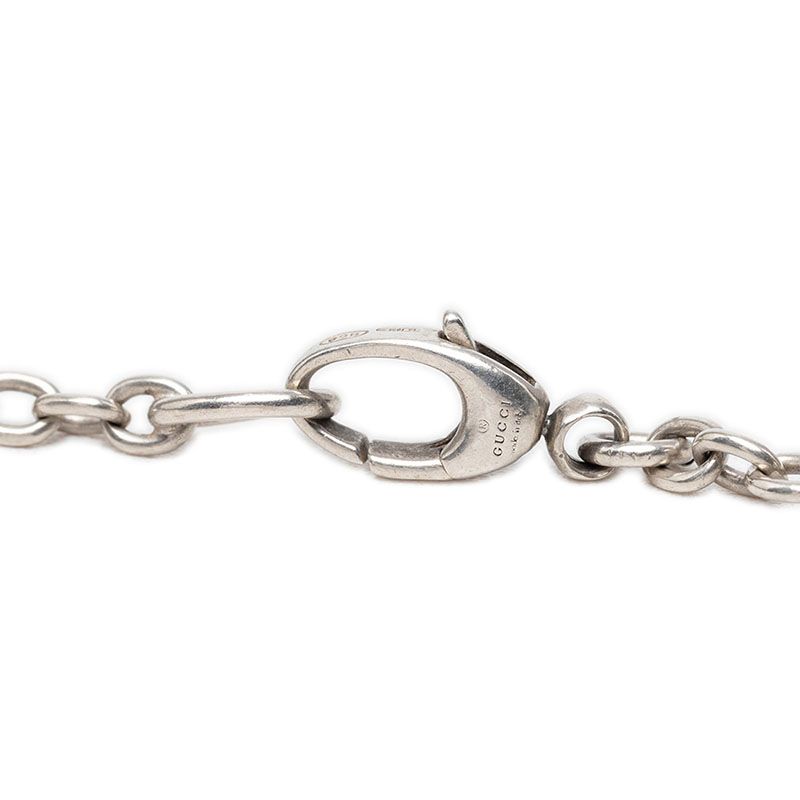 Gucci Interlocking Chain Pendant Silver — view 4