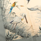 Hermes Carre 90 Halte en Camargue Rest in the Scarf Gray Ivory Silk — view 7