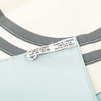 Hermes Carre 90 Brides de Gala Ceremonial Bridle Scarf Light Blue White Silk — view 7