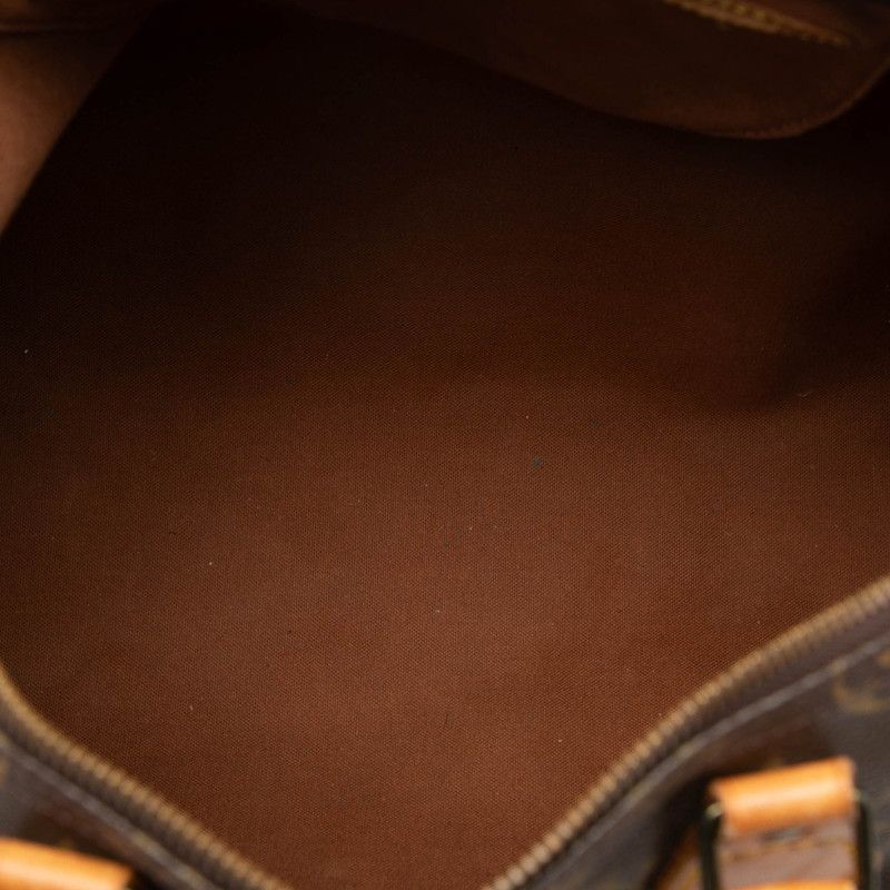 Louis Vuitton for Monogram Speedy 35 Boston Bag Brown Leather — view 4