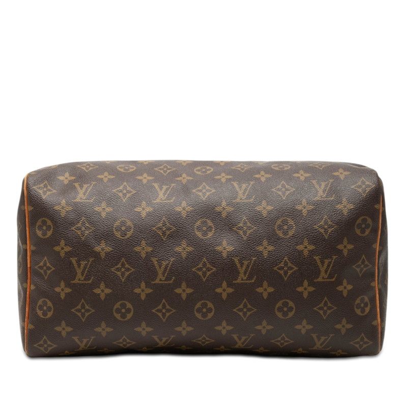 Louis Vuitton for Monogram Speedy 35 Boston Bag Brown Leather — view 3