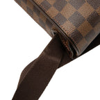 Louis Vuitton Damier Ebene Brooklyn GM Crossbody Shoulder Bag Brown Leather — view 4