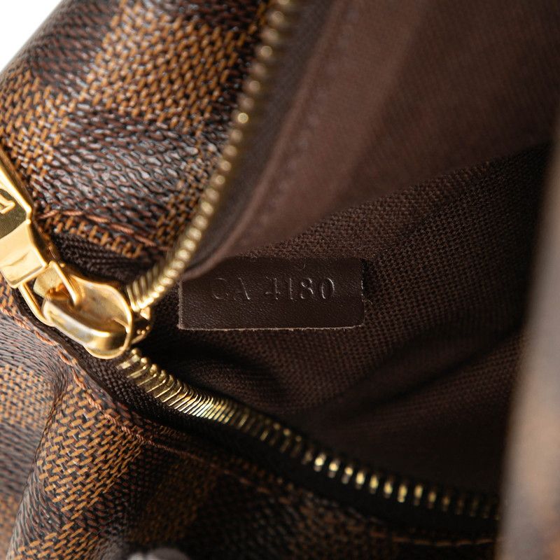 Louis Vuitton Damier Ebene Brooklyn GM Crossbody Shoulder Bag Brown Leather — view 7