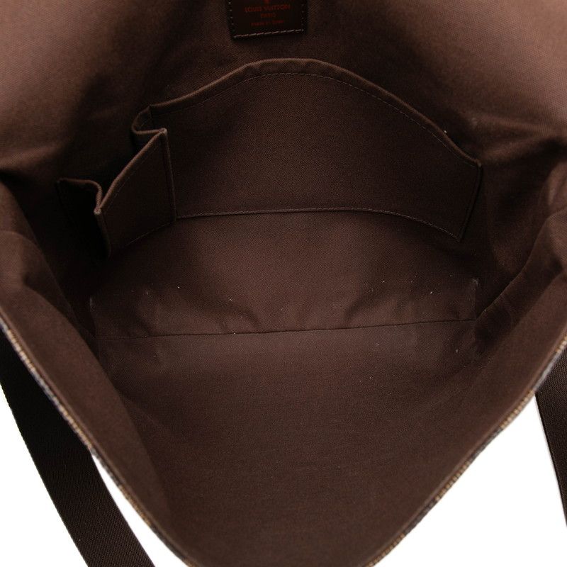 Louis Vuitton Damier Ebene Brooklyn GM Crossbody Shoulder Bag Brown Leather — view 5