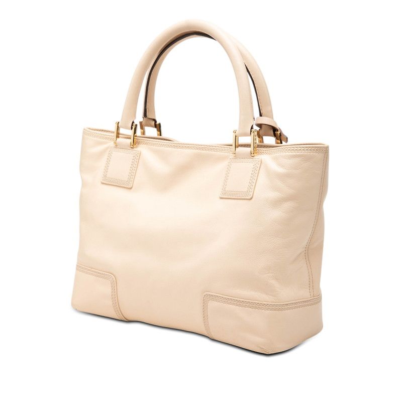 Loewe Anagram Justa Tote Beige Leather — view 2