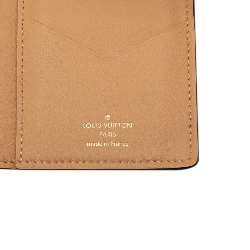 Louis Vuitton Vertical Wallet Noir Black Leather — view 6