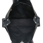 Hermes Fourre Tout MM Tote Black Gray Canvas — view 8