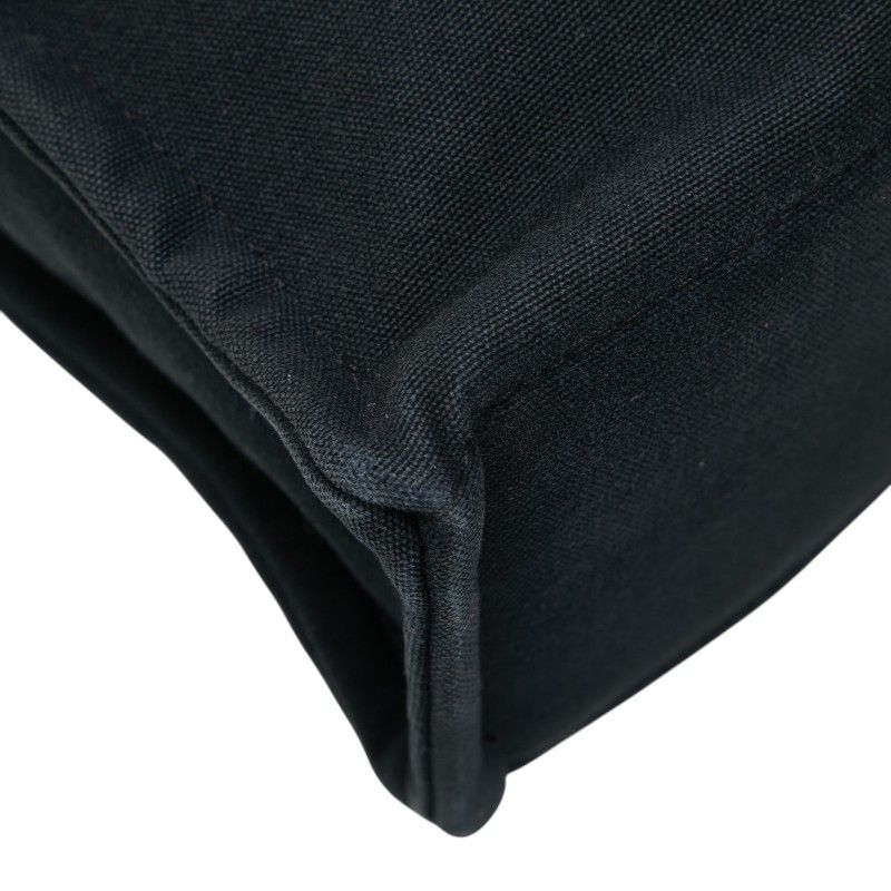 Hermes Fourre Tout MM Tote Black Gray Canvas — view 6