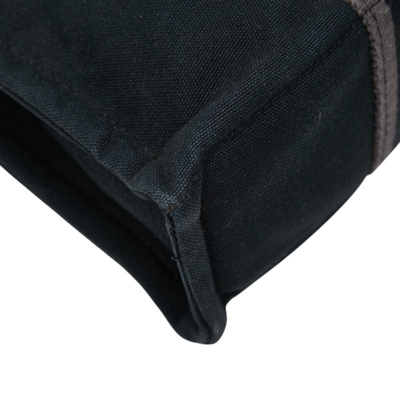 Hermes Fourre Tout PM Tote Black Gray Canvas — view 5