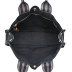 Hermes Fourre Tout PM Tote Black Gray Canvas — view 9