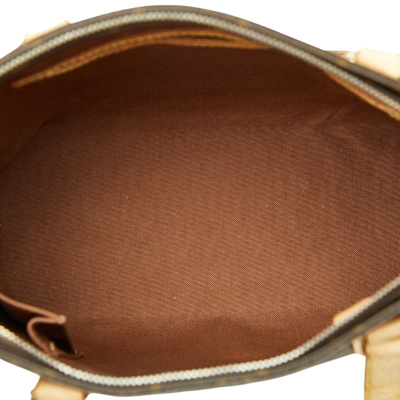 Louis Vuitton Monogram Cabas Piano Tote Shoulder Bag Brown Leather — view 8