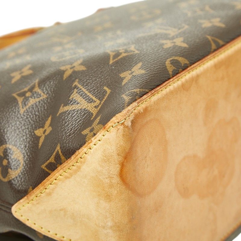 Louis Vuitton Monogram Cabas Piano Tote Shoulder Bag Brown Leather — view 5