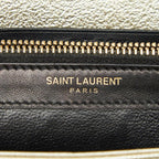 Saint Laurent Cassandra YSL Logo Crossbody Chain Wallet Shoulder Bag Gold — view 7