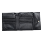 Prada Saffiano Kiss Lock Bifold Wallet Black Leather — view 7