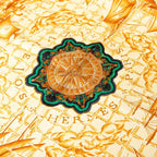 Hermes Carre 90 Azvlejos Scarf Black Brown Silk — view 4
