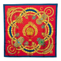 Hermes Carre 90 Kosmima Scarf Red Blue Silk