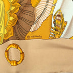 Hermes Silk Sun Soleil de Soie Scarf Beige Multicolor — view 3