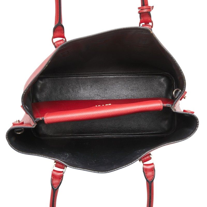 Prada Tote Red Saffiano Leather — view 8