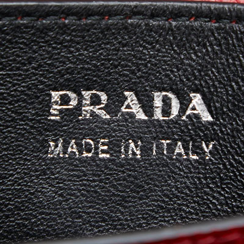 Prada Tote Red Saffiano Leather — view 9