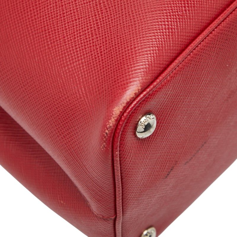 Prada Tote Red Saffiano Leather — view 5
