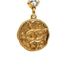 Chanel CC Logo Long Chain Pendant Gold Plated Bijou