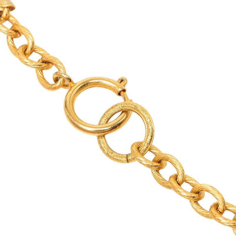Chanel CC Logo Long Chain Pendant Gold Plated Bijou — view 5