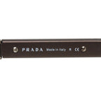 Prada Logo Sunglasses Brown Silver Acetate Metal Eyewear — view 6