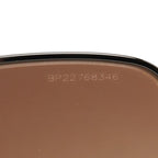 Prada Logo Sunglasses Brown Silver Acetate Metal Eyewear — view 7