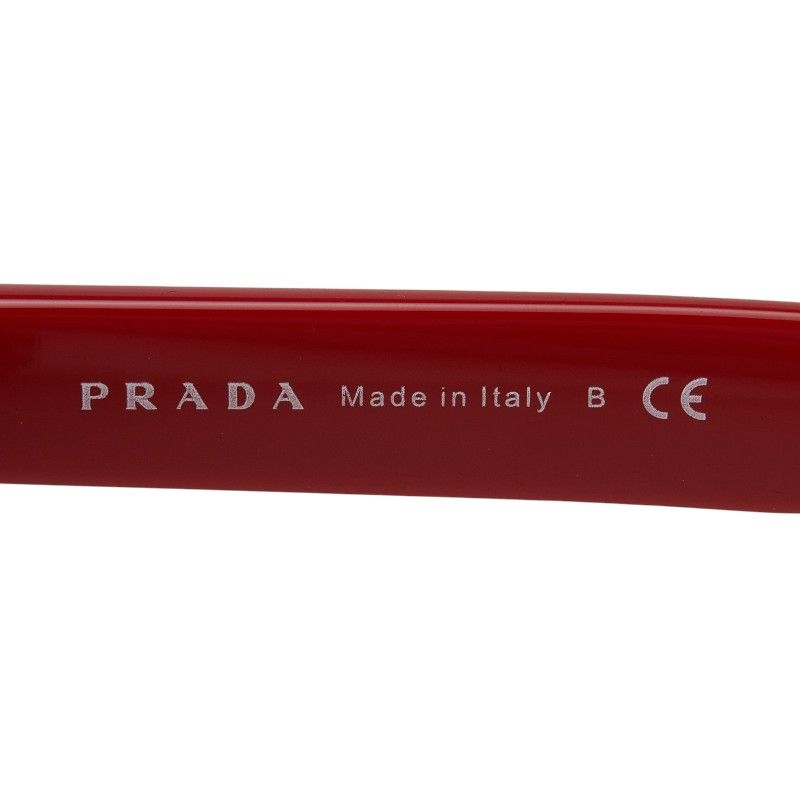Prada Sunglasses Red Brown Acetate Eyewear — view 6