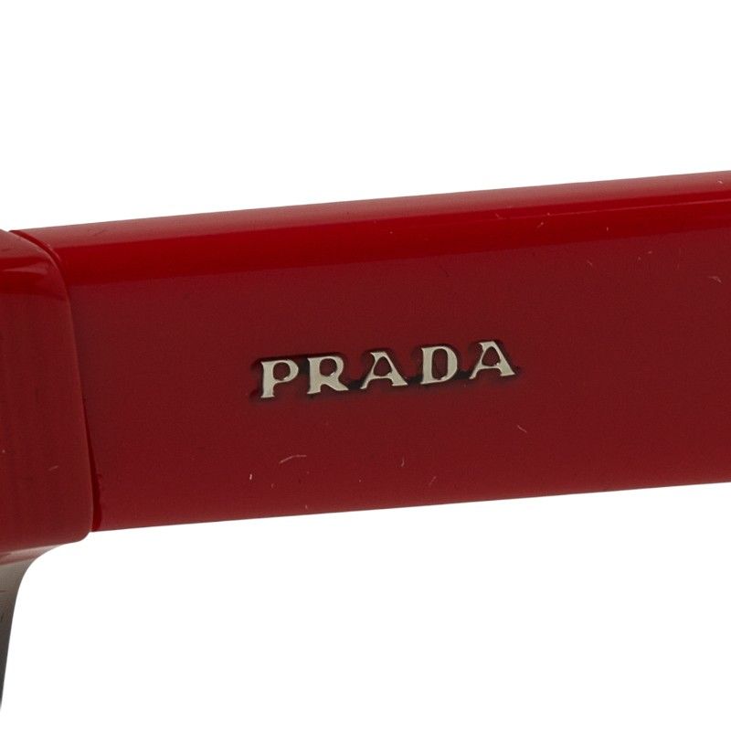 Prada Sunglasses Red Brown Acetate Eyewear — view 4