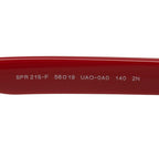 Prada Sunglasses Red Brown Acetate Eyewear — view 5