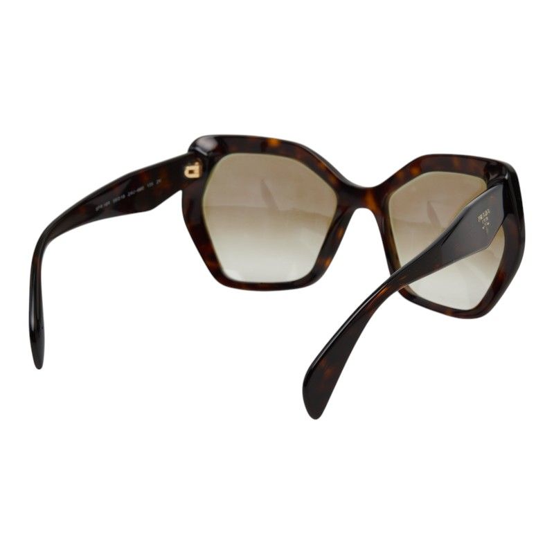 Prada Logo Sunglasses Brown Acetate Eyewear — view 3