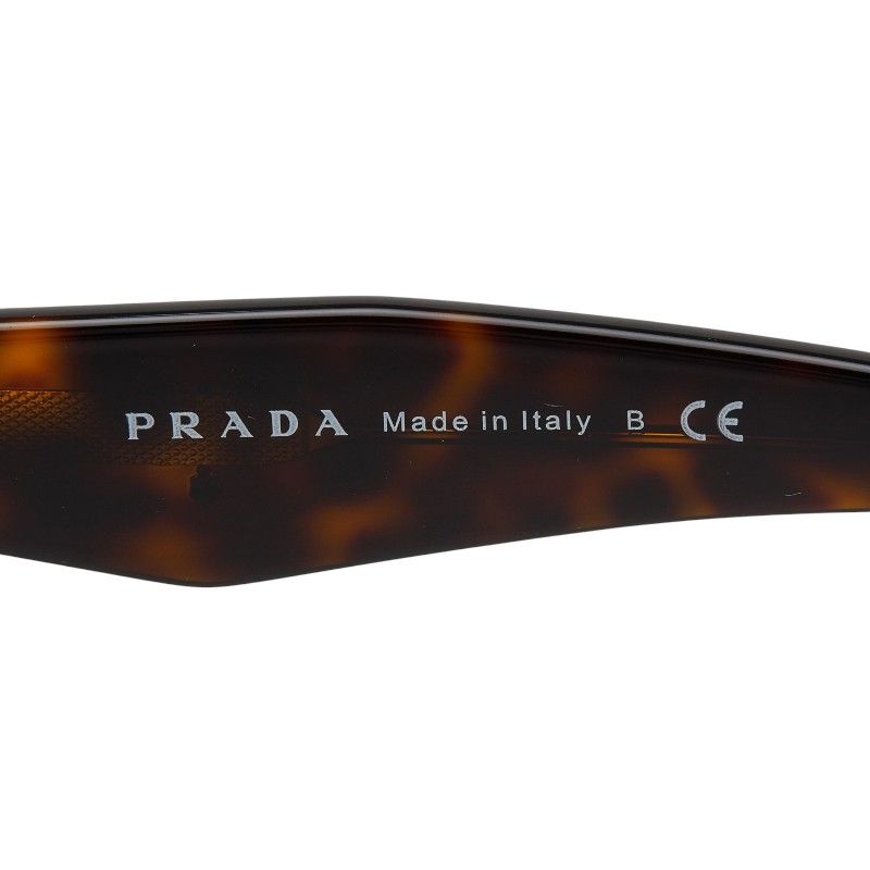 Prada Logo Sunglasses Brown Acetate Eyewear — view 6