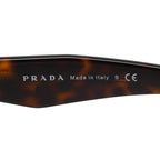 Prada Logo Sunglasses Brown Acetate Eyewear — view 6
