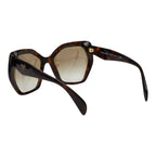 Prada Logo Sunglasses Brown Acetate Eyewear — view 2