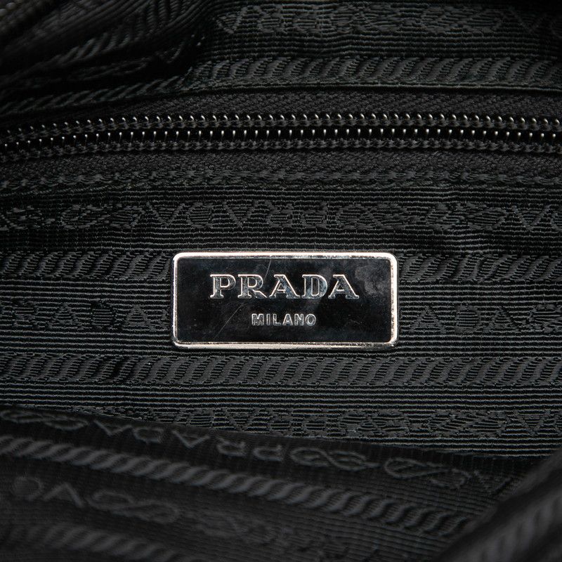Prada Crossbody Shoulder Bag Black Nylon — view 5