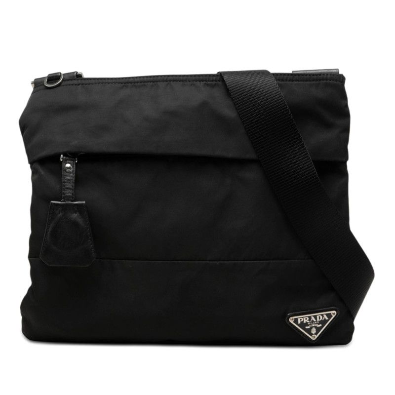 Prada Crossbody Shoulder Bag Black Nylon