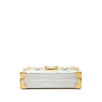 Louis Vuitton Metallic Epi Petite Malu Crossbody Shoulder Bag Gold Silver — view 3
