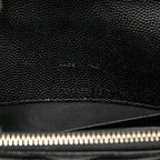 Saint Laurent YSL Logo Cassandra Envelope Chain Wallet Shoulder Bag Black — view 6