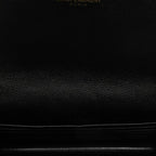 Saint Laurent YSL Logo Cassandra Envelope Chain Wallet Shoulder Bag Black — view 4